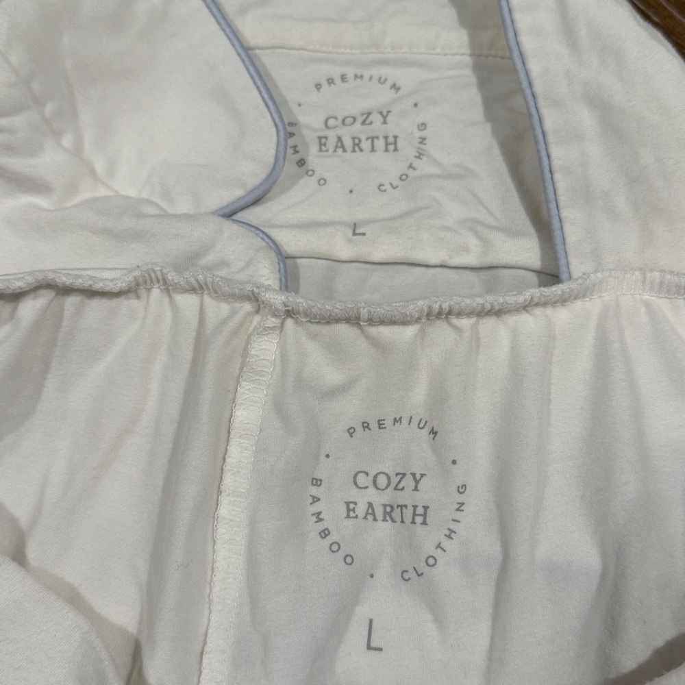 Cozy Earth Bamboo Stretch-Knit Short Sleeve Pajama Set - Picture 6 of 6